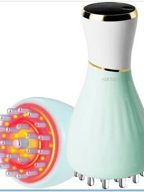Mint Rechargeable Scalp Massager with LED Therapy